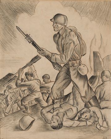 Untitled (World War II Scene)