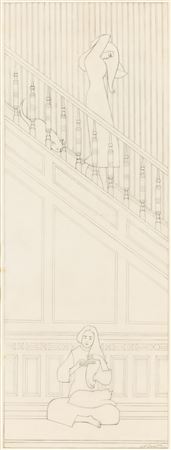 Study for "The White Stairway".