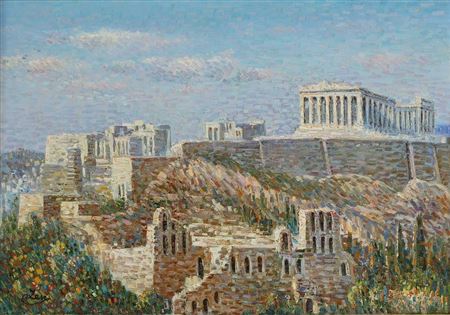 'The Acropolis, Athens' by Vasilis Zenetzis - Auction record, sale price, and art valuation. Compare with similar artists and explore comparable artworks.