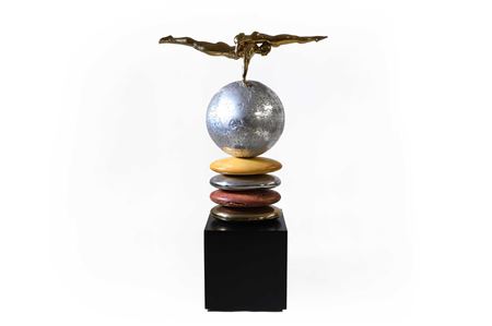 Sample artwork by Lorenzo Quinn (Born 1966), known for resin on bronze figurative sculpture, expressive, symbolic hand shapes - View similar artists and auction records