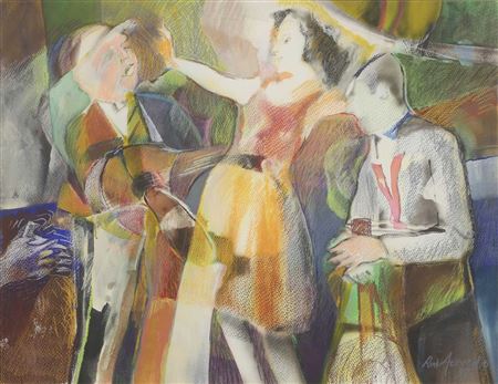 Musicians and a dancer by Rui De Azevedo - Auction record, sale price, and art valuation. Compare with similar artists and explore comparable artworks.