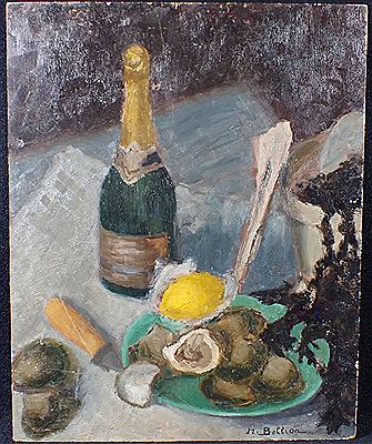 Still Life with Bottle by Michel Bellion - Auction record, sale price, and art valuation. Compare with similar artists and explore comparable artworks.