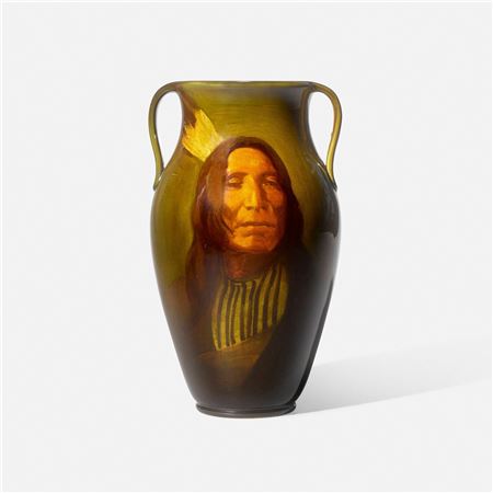 Black Eye (Standard Glaze Native American portrait vase)