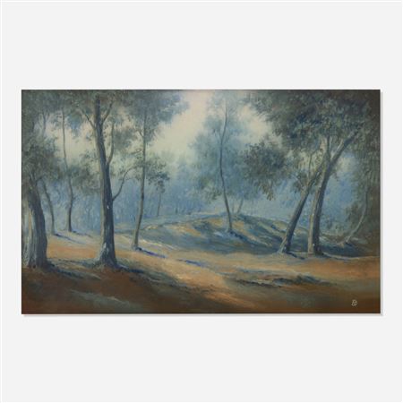 Forest Landscape (Fine and Large scenic Vellum plaque)