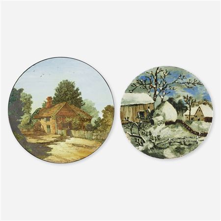 Hanging charger with countryside home