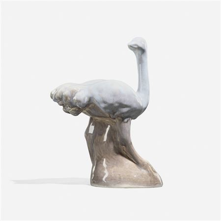 Rare production ostrich figure