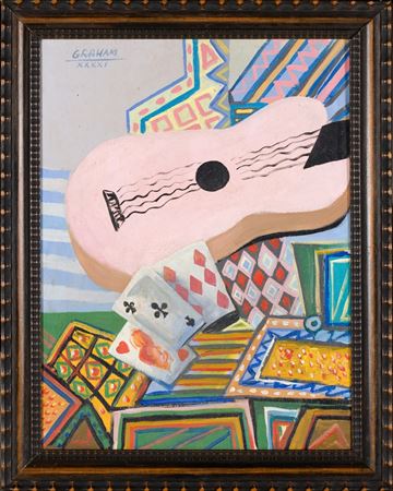 Still-life with Guitar and Playing Cards, 1941