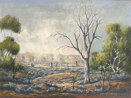 Mustering, Wiawera SA by Eric Minchin - Auction record, sale price, and art valuation. Compare with similar artists and explore comparable artworks.