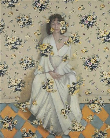 Girl and Flowers