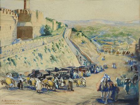 Market by the David Citadel in Jerusalem