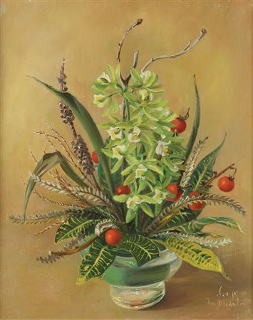 Flowers by Ann Medley - Auction record, sale price, and art valuation. Compare with similar artists and explore comparable artworks.