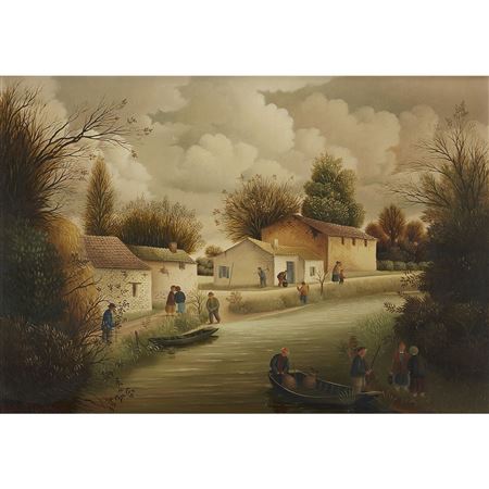 DANS LE MARAIS VENDÉEN, AUTUMN LANDSCAPE, 1980