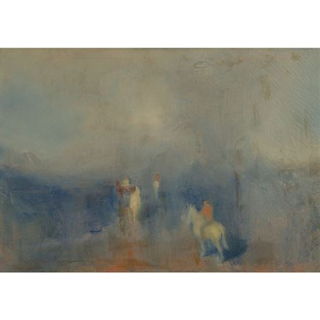 Landscape with figures on horseback by Pietro Buttitta - Auction record, sale price, and art valuation. Compare with similar artists and explore comparable artworks.