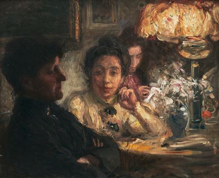 I lampans sken - studie till ”Vänner” by Hanna Hirsch Pauli - Auction record, sale price, and art valuation. Compare with similar artists and explore comparable artworks.