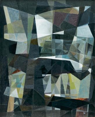 Sample artwork by Ingegerd Torhamn (1898 - 1994), known for geometric abstract painting, pointillism, sculpture, textile art, sculpture - View similar artists and auction records
