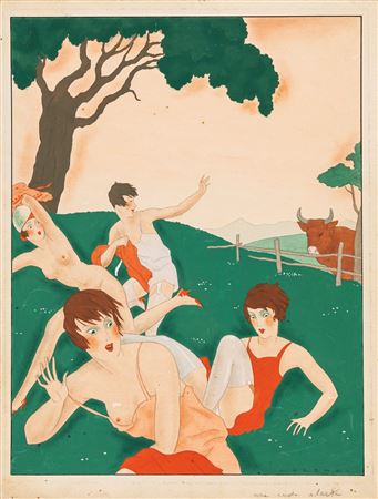 "Une rude alerte (Sudden danger)", 1929