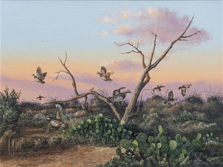 Quail and Cactus