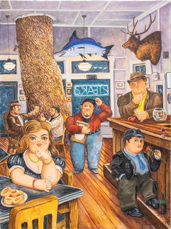 Interior scene at Josephine Street restaurant, 2007