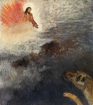 Sample artwork by Theresa Ansingh (1883 - 1968), known for self-taught oil paintings - View similar artists and auction records