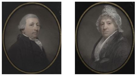 Portraits of Mr Dirck Rudolf Wijckerheld Bisdom and his wife Digna Wendilia Wijckerheld Bisdom-Meyners