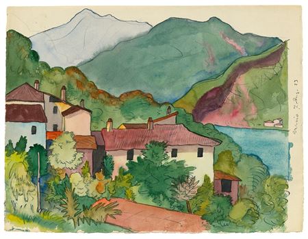Arosio (view of a Tessin village). 1923