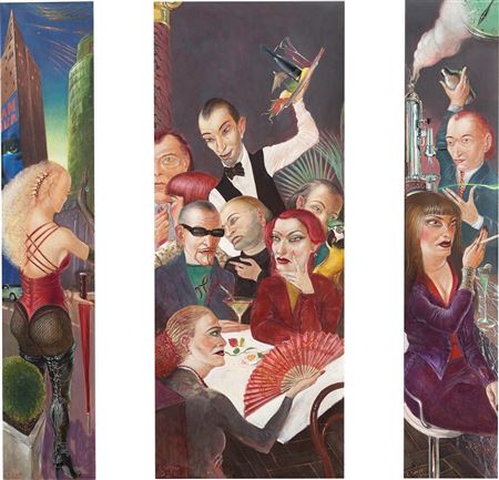Sample artwork by Clemens C Groszer (Born 1951), known for portrait art in a veristic-manieristic style - View similar artists and auction records