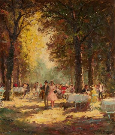 Sample artwork by Fritz Moritz (1922 - 1994), known for painting - View similar artists and auction records
