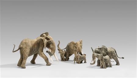 Elephants (3) by Francois Vandenberghe - Auction record, sale price, and art valuation. Compare with similar artists and explore comparable artworks.