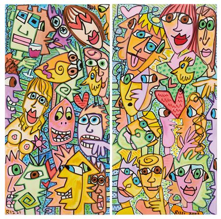 Let's All Get Together & "Friends"-diptych