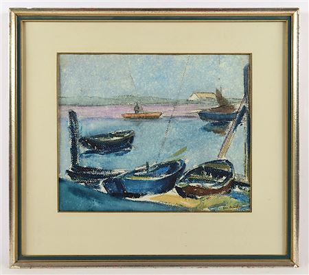 "Boote im Hafen"