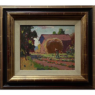 HOEING THE VEGETABLE GARDEN (TREES ON OPEN FIELDS)