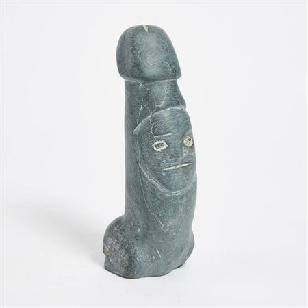 Sample artwork by Johnny Iquliq (Born 1966), known for inuit sculpture - View similar artists and auction records