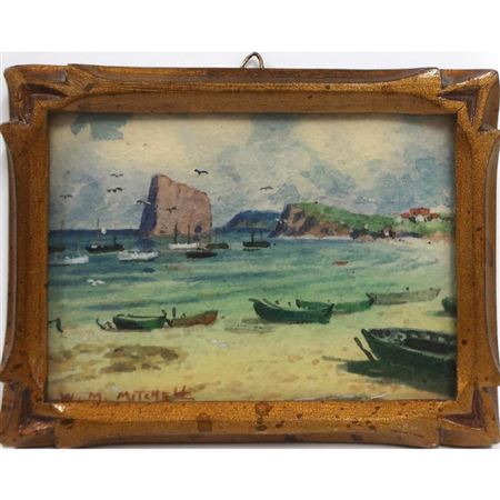A VIEW AT PERCÉ ROCK, P.Q. - CANADA