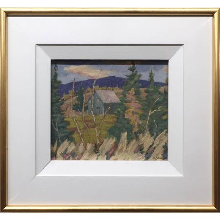 UNTITLED (THE BLUE HOUSE) by Raymond Bourque - Auction record, sale price, and art valuation. Compare with similar artists and explore comparable artworks.