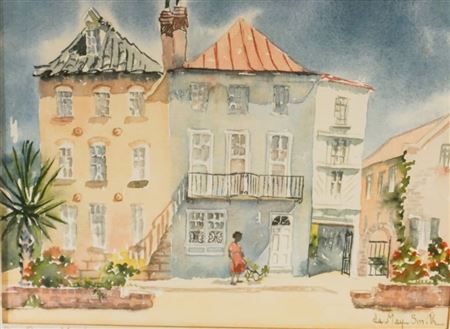 "One Queen Street." by Edith DeMay Smith - Auction record, sale price, and art valuation. Compare with similar artists and explore comparable artworks.