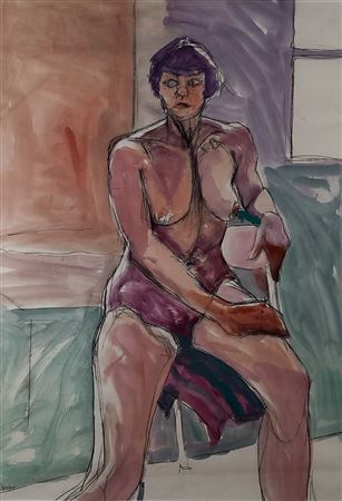 Portrait of Sandra by Barbara Karn - Auction record, sale price, and art valuation. Compare with similar artists and explore comparable artworks.