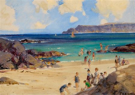 BEACH SCENE, WEST OF IRELAND