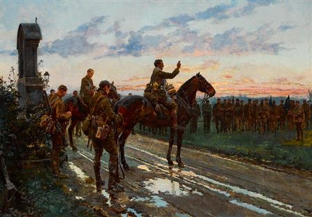 Sample artwork by Fortunino Matania (1881 - 1963), known for royal events and allegory painting, war artist, magazine illustration - View similar artists and auction records