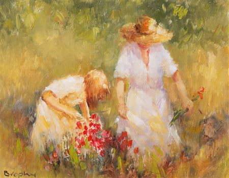 GIRLS IN A GARDEN
