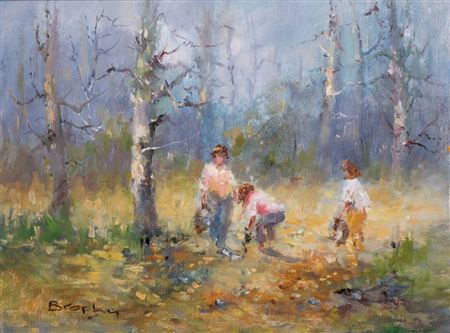 GATHERING PINE CONES