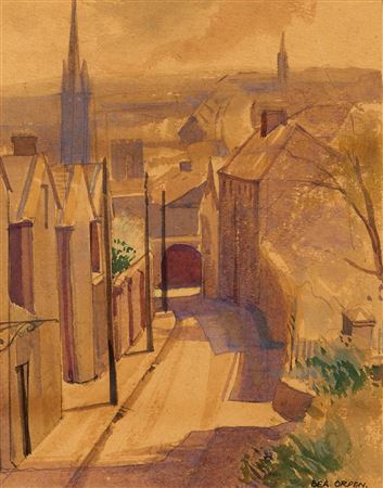 ST. PETER'S PLACE, DROGHEDA by Bea (Beatrice) Esther Orpen - Auction record, sale price, and art valuation. Compare with similar artists and explore comparable artworks.