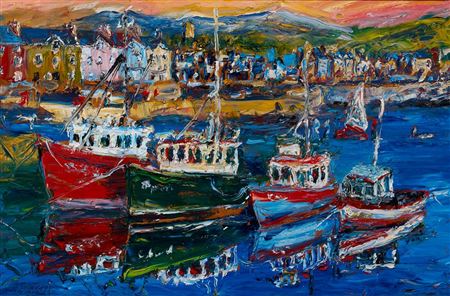 DINGLE HARBOUR REFLECTIONS, COUNTY KERRY