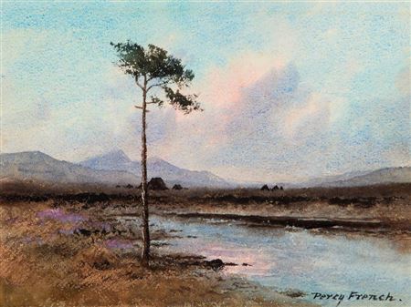 TREE IN A BOG LANDSCAPE