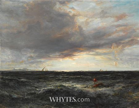 Spanish Fishing Fleet off Sacritiff [sic] Mountains, Spanish Coast