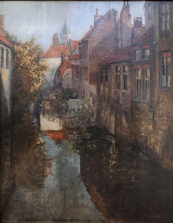 European Canal Scene