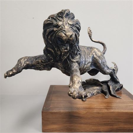 A lion, a leopard, a rhino and a water buffalo