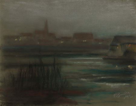View of Freising by night