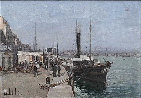 ON THE DOCKS AT LE HAVRE by Victor Viollet-le-Duc - Auction record, sale price, and art valuation. Compare with similar artists and explore comparable artworks.
