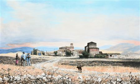 The Black Dog, Centragallo by Christopher Compton Hall - Auction record, sale price, and art valuation. Compare with similar artists and explore comparable artworks.