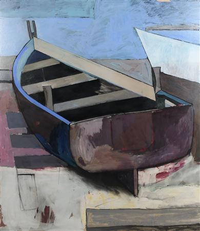 Blue rowing boat by Fraser Taylor - Auction record, sale price, and art valuation. Compare with similar artists and explore comparable artworks.